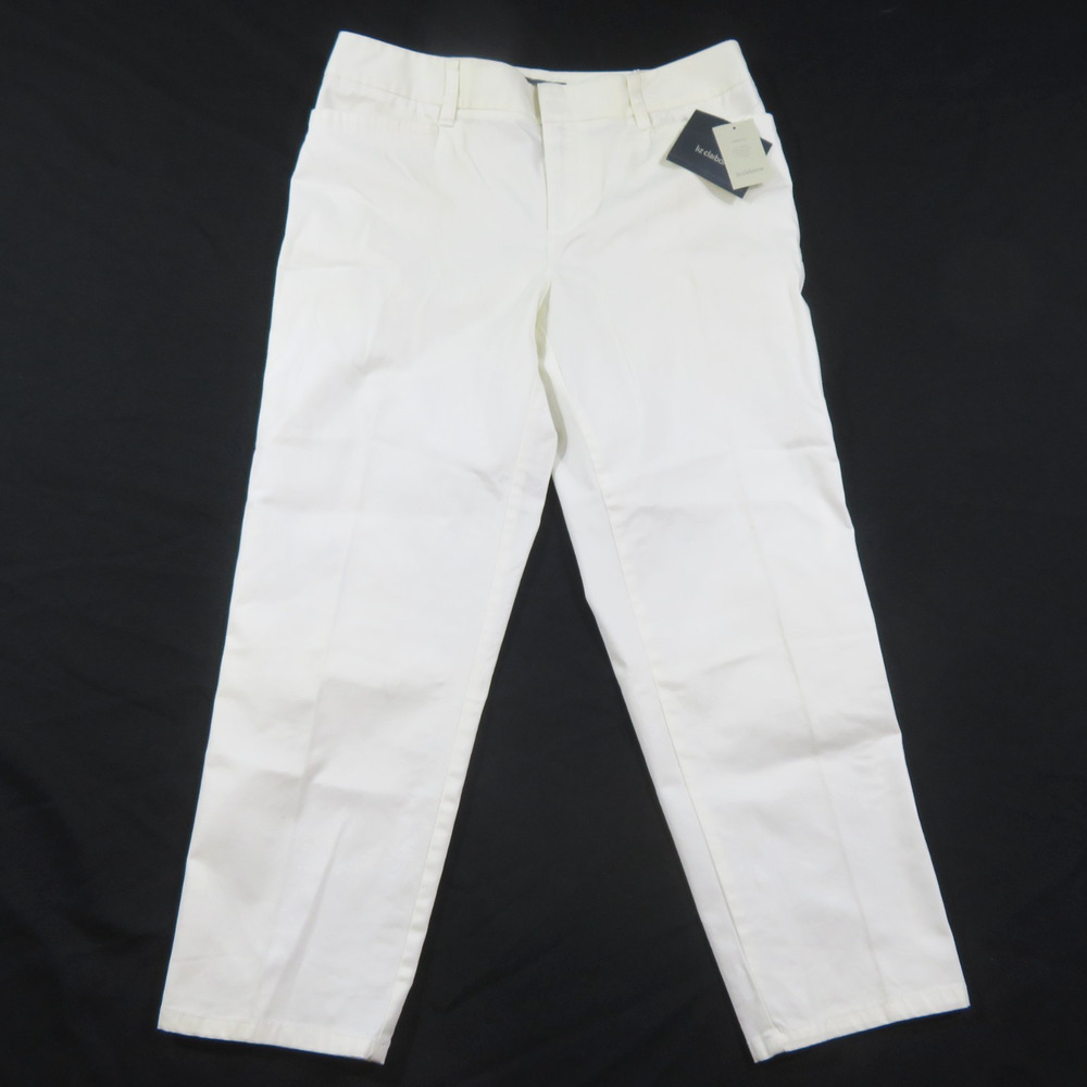Liz Claiborne Sloan White Pants Womens Sz 10 Measure 33 New